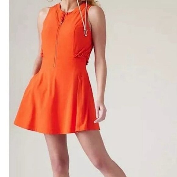 Athleta Venture Out Dress 12 Orange Activewear Outdoors Hiking Stretch Shorts - Picture 9 of 9